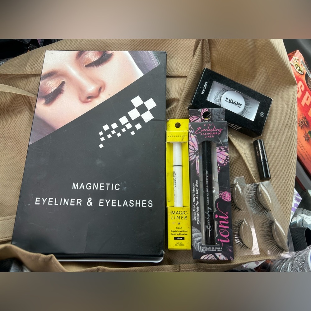 MAGNETIC EYE LASHES COSMETIC EYELASHES drag glue makiage makeup theatre stage